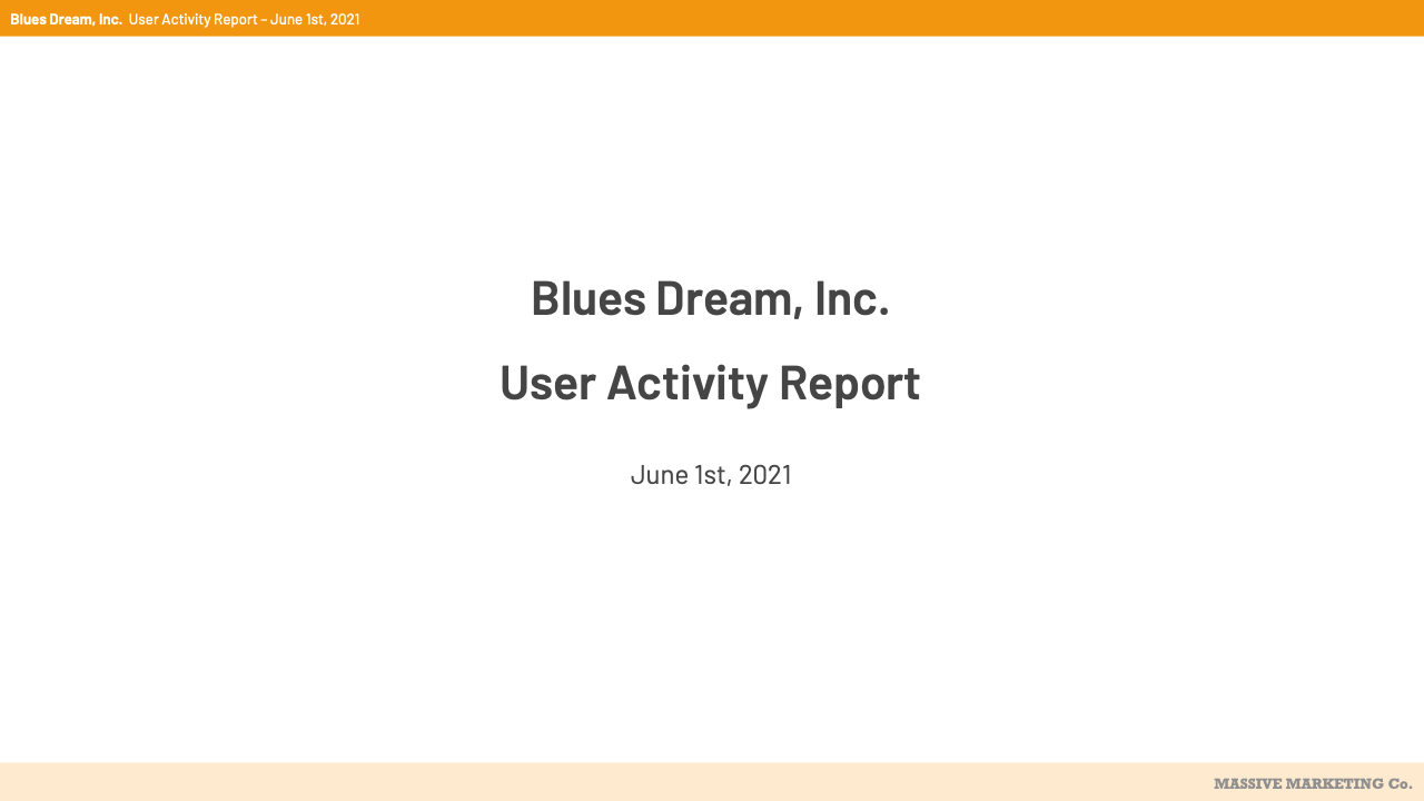 Analytics report